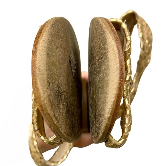 Jack Rogers Gold Cork Circle Slide Sandals | Size 6.5M - Picture 6 of 8